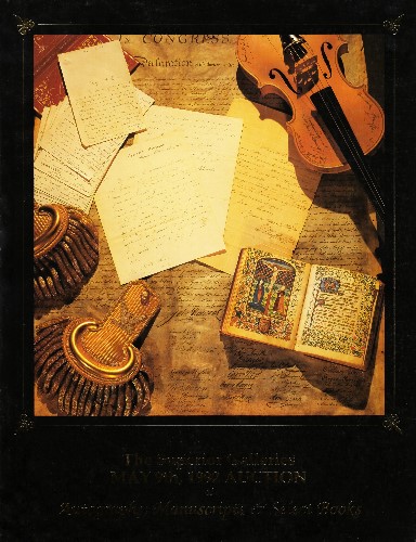 Autographs, Manuscripts & Select Books. 1992